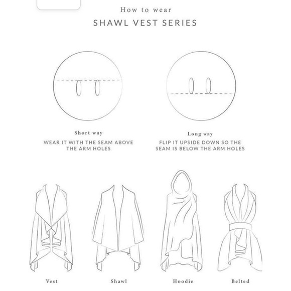 🎅🏻 3/$50 Look by M the Convertible Shawl Vest - Picture 4 of 16